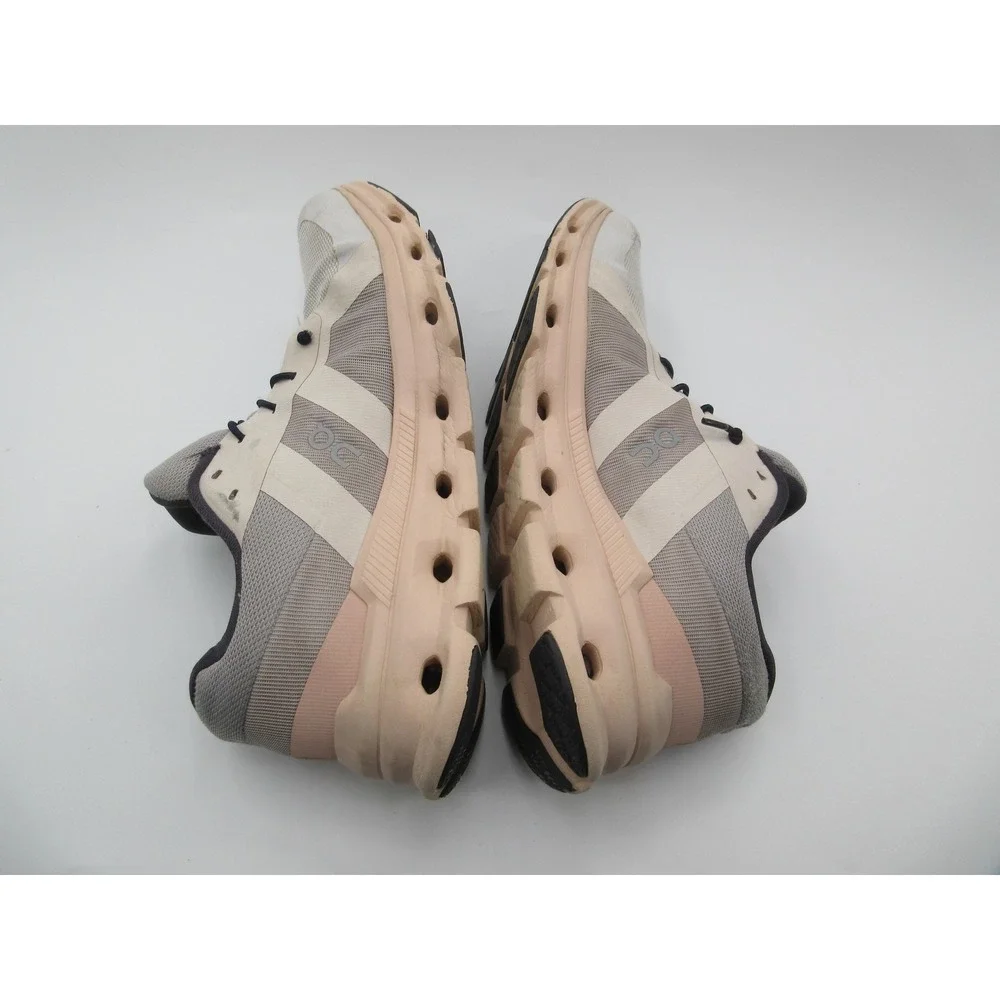On CloudRunning Shoes Womens Size 8 Beige Gray CloudTec Sneakers 46.98078